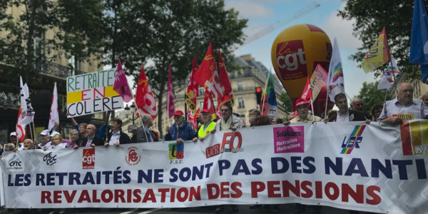 Paris : 25 000 retraités étaient dans la rue