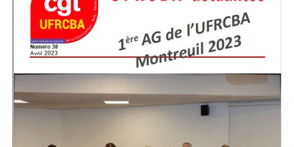 UFR Actualités n°38 – 1° AG de l’UFRCBA